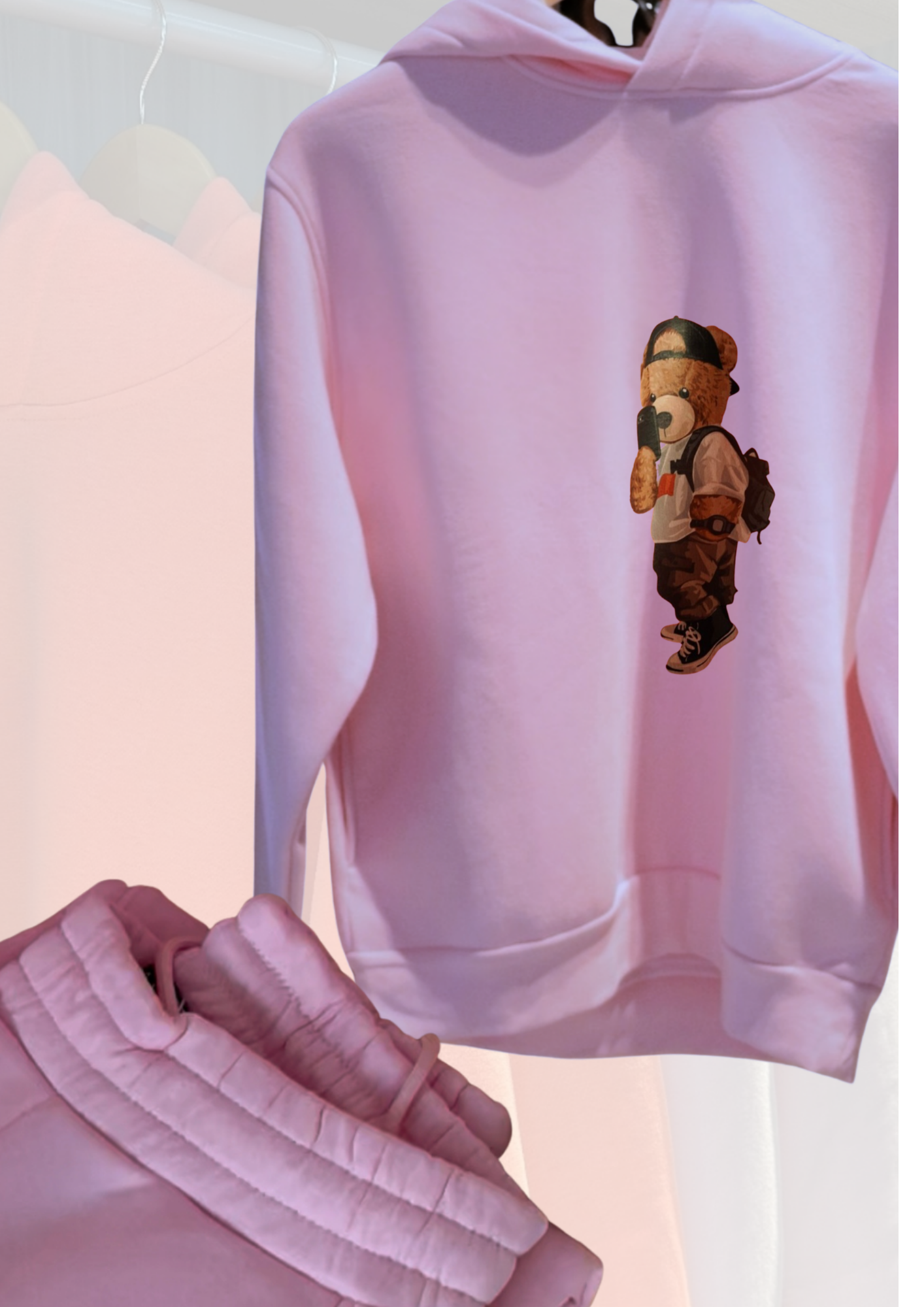 TEDDY BEAR HOODIES SET